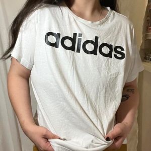 White adidas t-shirt